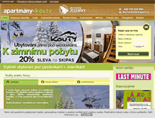 Tablet Screenshot of apartmany-kouty.cz